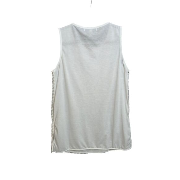Women’s white Foxcroft sleeveless tunic. Size medium. - Picture 2 of 8